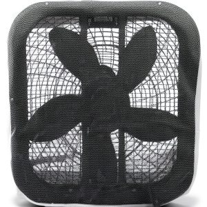 ARAWARA Fan Cover White Mesh Cloth Window Square Fan-0