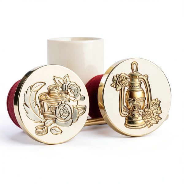 Zaviftie Brass Embossed Wax Seal Stamp Head for Vintage-4