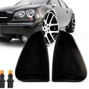 USR Unique Style Racing Black Housing Smoked Lens Corner Light Set for-0