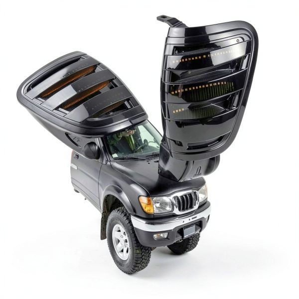 Tacoma LED Corner Lights PXPART Smoked Lens 24TKMT01 Waterproof Front-6