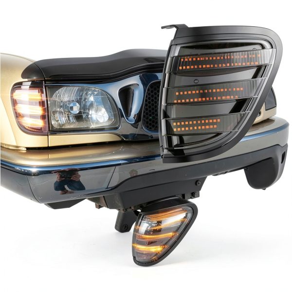 Tacoma LED Corner Lights PXPART Smoked Lens 24TKMT01 Waterproof Front-2