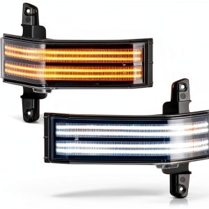 VIPMOTOZ Sequential Turn Signal Light Pair for 2014 Pickup Truck Black-0