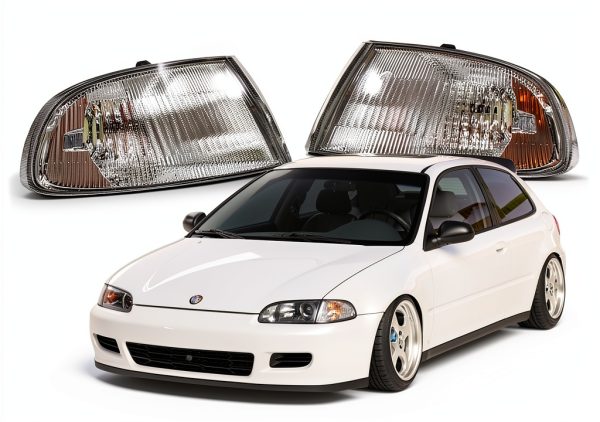 Cuztom Tuning Clear ABS Rear Corner Light Pair for 1992-1995 Honda-0